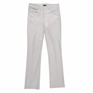 GRAYSE Sueded Shimmer Stretch Pants Size S Winter White Straight Leg Jean Style